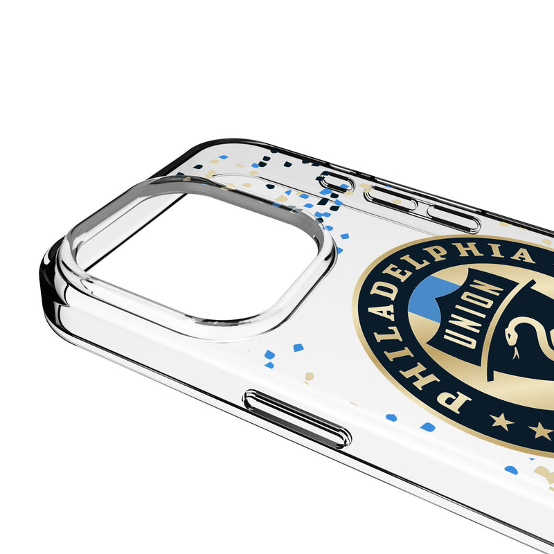 Philadelphia Union Confetti iPhone Clear Phone Case for Apple iPhone Detail.Jpg
