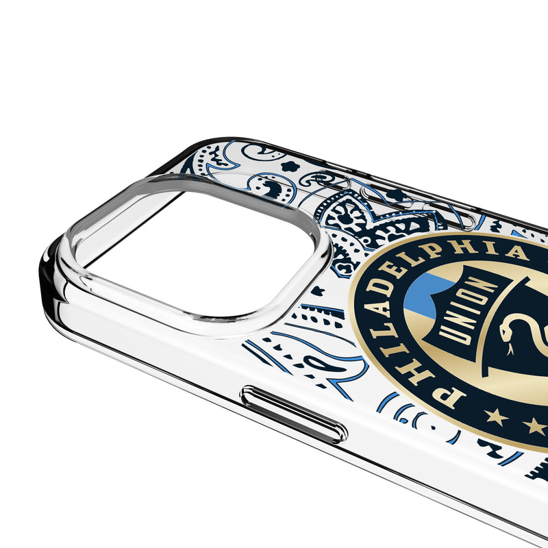 Philadelphia Union Paisley iPhone Clear Phone Case for Apple iPhone Detail.Jpg