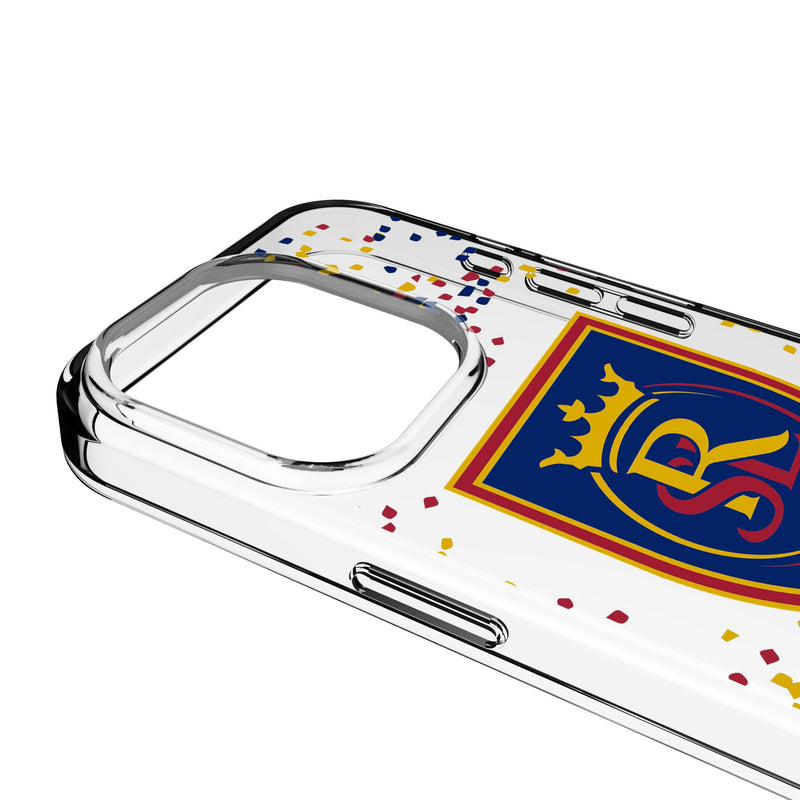 Real Salt Lake Confetti iPhone Clear Phone Case for Apple iPhone Detail.Jpg
