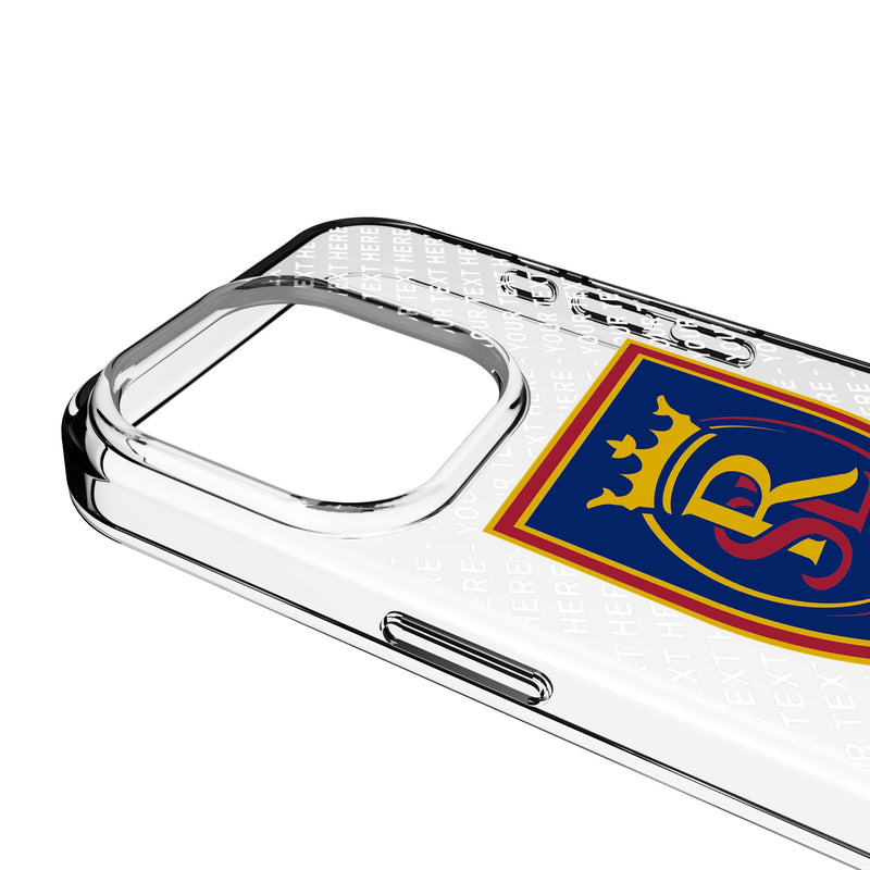 Real Salt Lake Personalized EndZone Plus iPhone Clear Phone Case for Apple iPhone Detail.Jpg