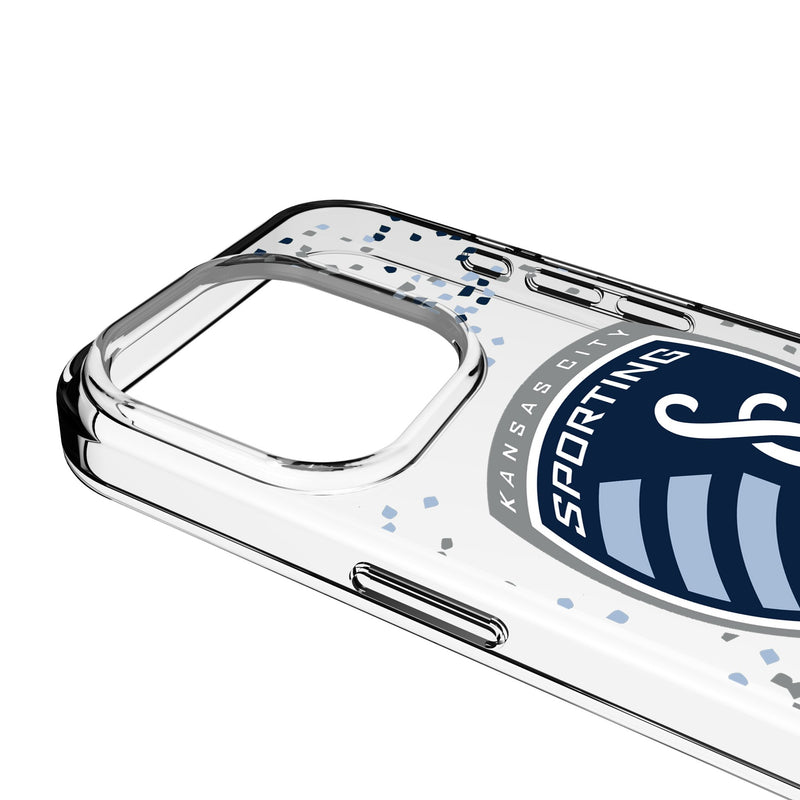 Sporting Kansas City Confetti iPhone Clear Phone Case for Apple iPhone Detail.Jpg