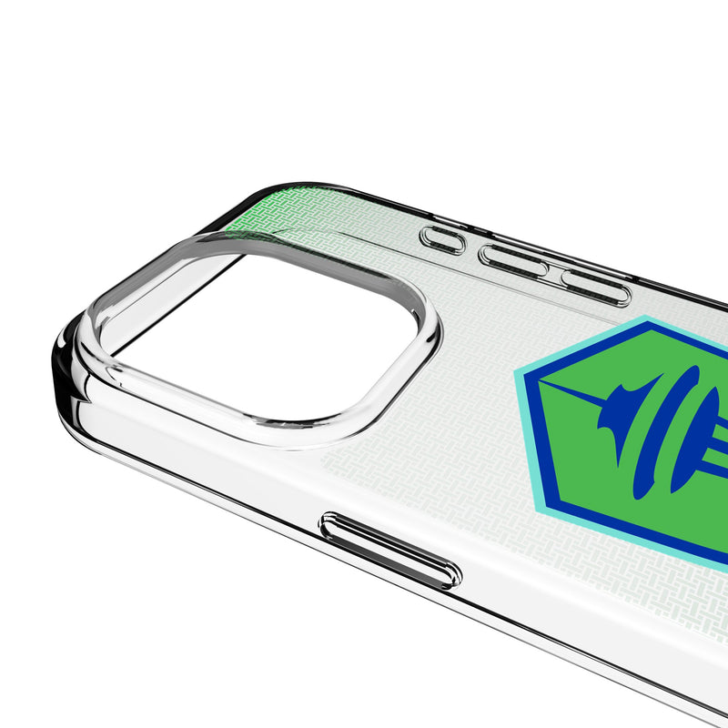 Seattle Sounders FC Linen iPhone Clear Phone Case for Apple iPhone Detail.Jpg