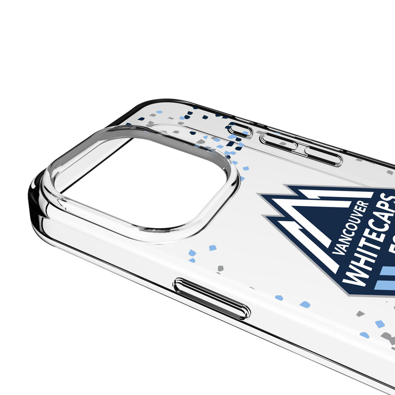 Vancouver Whitecaps Confetti iPhone Clear Phone Case for Apple iPhone Detail.Jpg