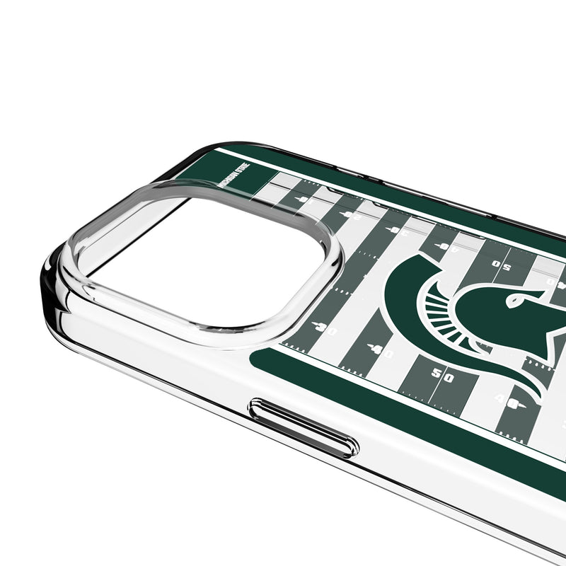 Michigan State University Spartans Field iPhone Clear Phone Case for Apple iPhone Detail.Jpg