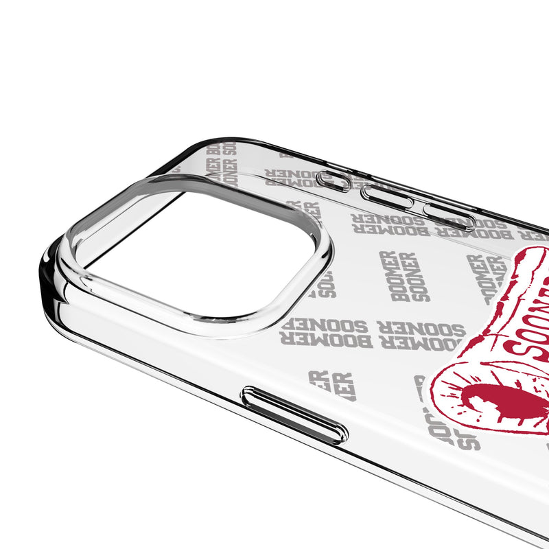 University of Oklahoma Sooners Quadtile iPhone Clear Phone Case for Apple iPhone Detail.Jpg