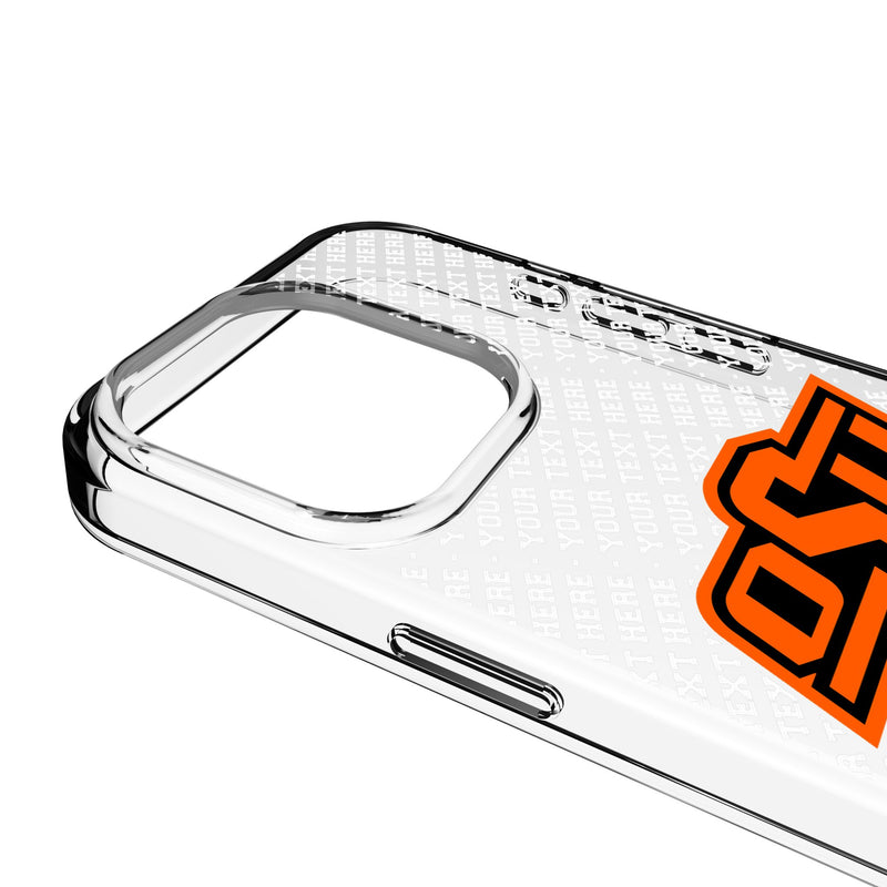 Oklahoma State University Cowboys Personalized EndZone Plus iPhone Clear Phone Case for Apple iPhone Detail.Jpg
