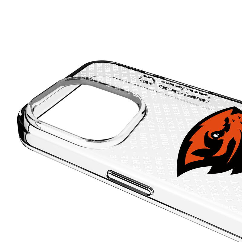Oregon State University Beavers Personalized EndZone Plus iPhone Clear Phone Case for Apple iPhone Detail.Jpg