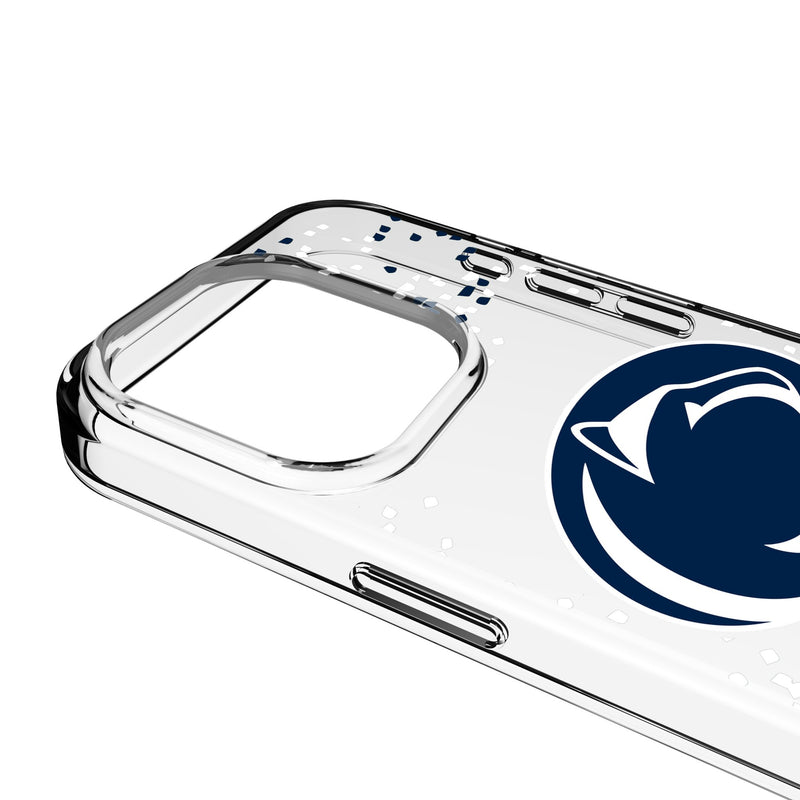 Pennsylvania State University Nittany Lions Confetti iPhone Clear Phone Case for Apple iPhone Detail.Jpg
