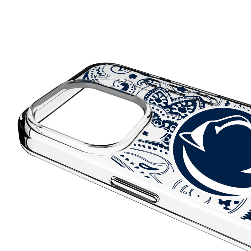 Pennsylvania State University Nittany Lions Paisley iPhone Clear Phone Case for Apple iPhone Detail.Jpg
