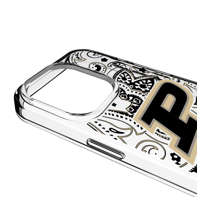 Purdue University Boilermakers Paisley iPhone Clear Phone Case for Apple iPhone Detail.Jpg