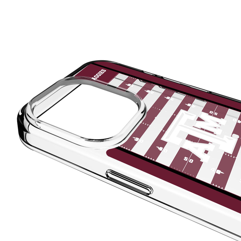 Texas A&M University Aggies Field iPhone Clear Phone Case for Apple iPhone Detail.Jpg