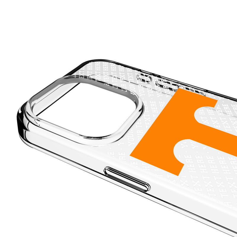 University of Tennessee Volunteers Personalized EndZone Plus iPhone Clear Phone Case for Apple iPhone Detail.Jpg