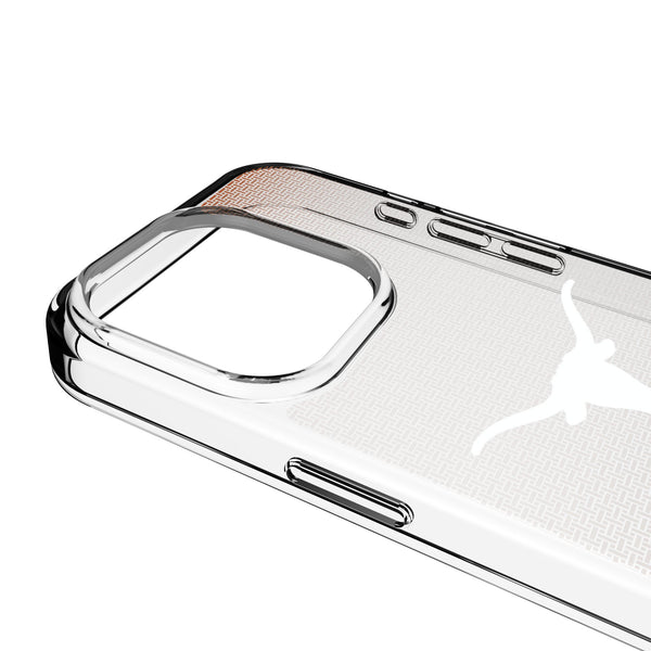 University of Texas Longhorns Linen iPhone Clear Phone Case for Apple iPhone Detail.Jpg