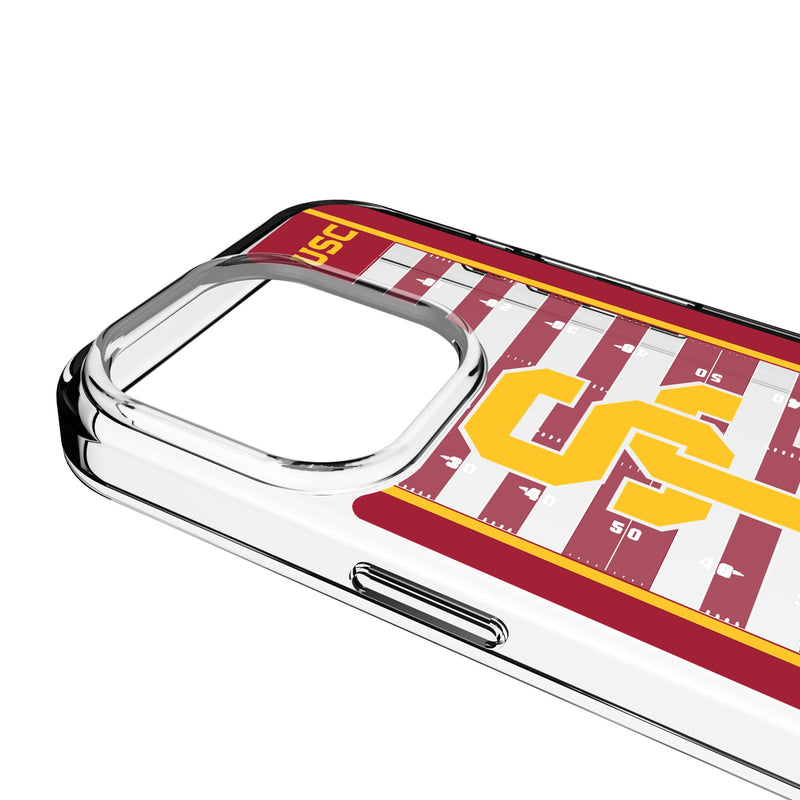 University of Southern California Trojans Field iPhone Clear Phone Case for Apple iPhone Detail.Jpg