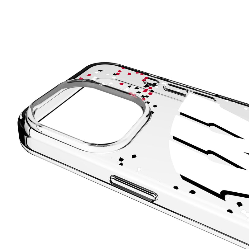 University of Wisconsin Badgers Confetti iPhone Clear Phone Case for Apple iPhone Detail.Jpg