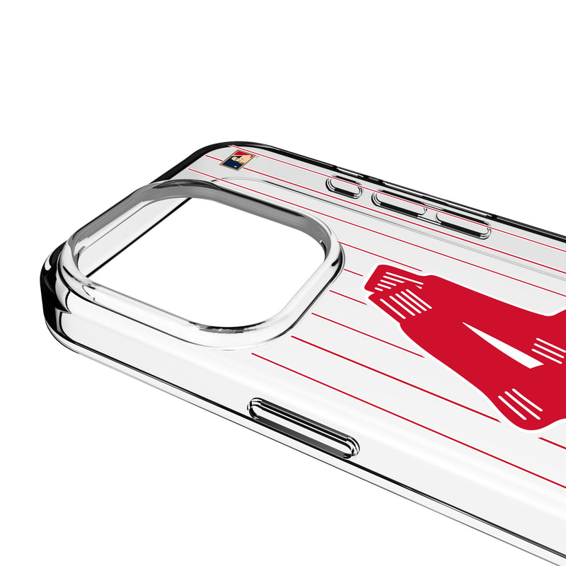Boston Red Sox 1924-1960 - Cooperstown Collection Pinstripe iPhone Clear Phone Case for Apple iPhone Detail.Jpg