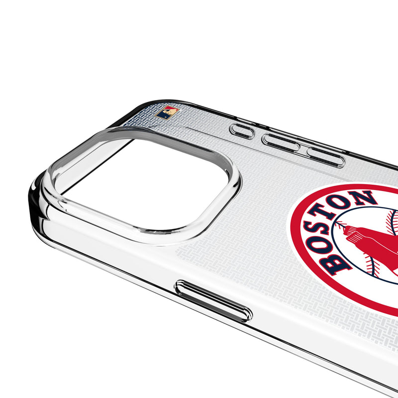 Boston Red Sox 1976-2008 - Cooperstown Collection Linen iPhone Clear Phone Case for Apple iPhone Detail.Jpg