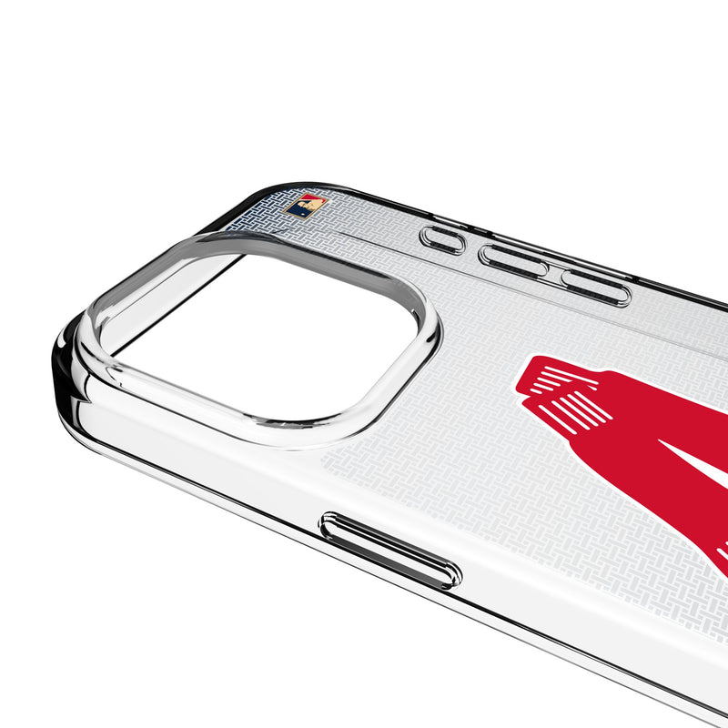 Boston Red Sox 1924-1960 - Cooperstown Collection Linen iPhone Clear Phone Case for Apple iPhone Detail.Jpg