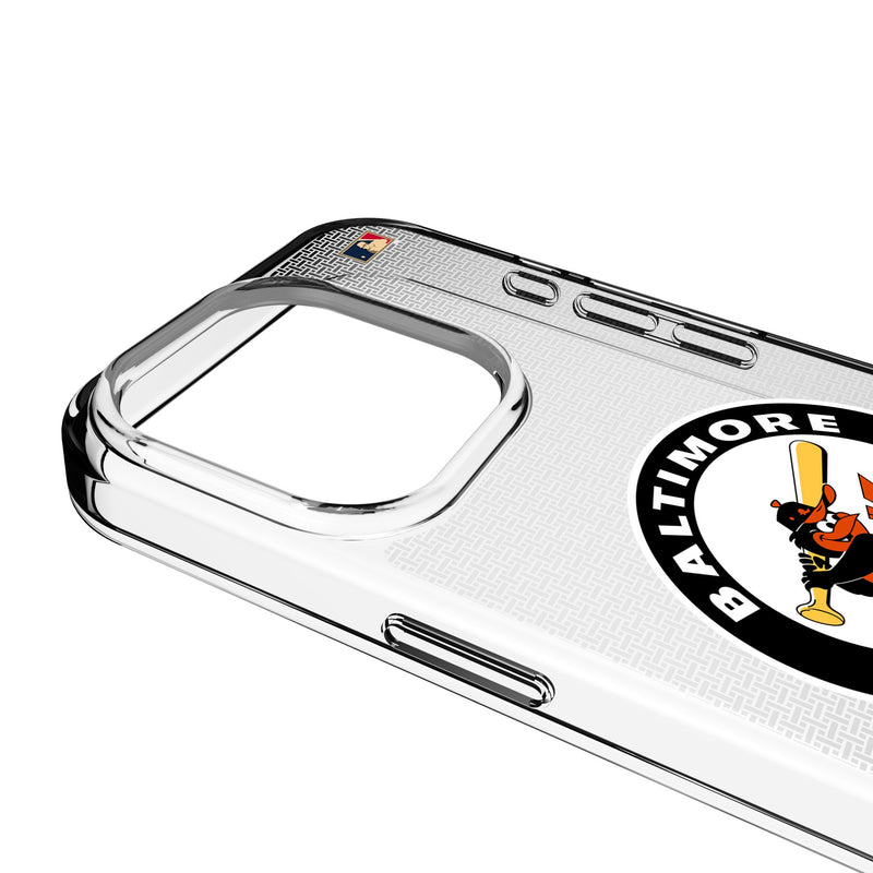 Baltimore Orioles 1966-1969 - Cooperstown Collection Linen iPhone Clear Phone Case for Apple iPhone Detail.Jpg