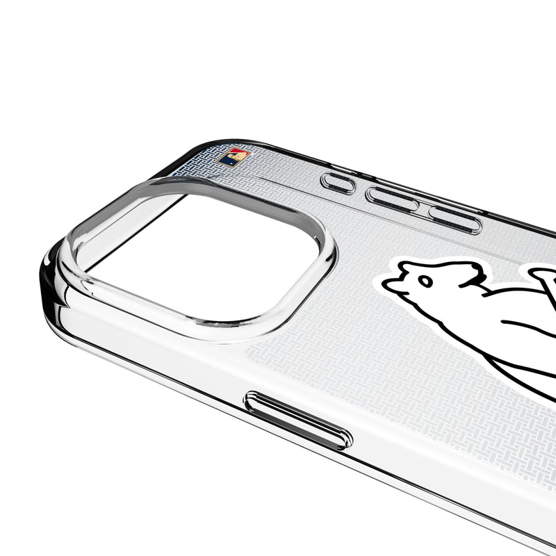 Chicago Cubs 1914 - Cooperstown Collection Linen iPhone Clear Phone Case for Apple iPhone Detail.Jpg