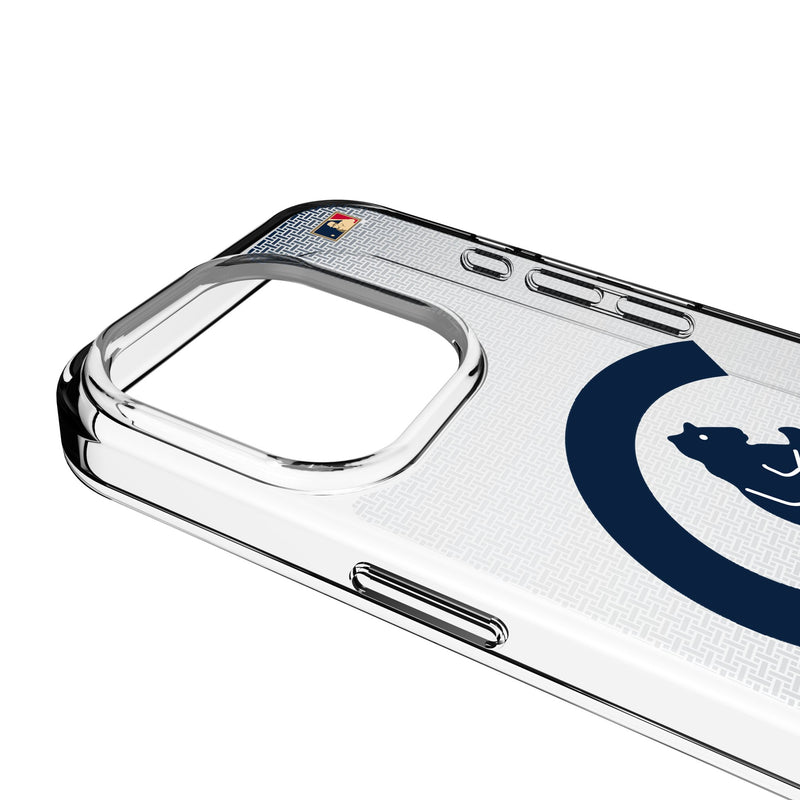 Chicago Cubs 1911-1912 - Cooperstown Collection Linen iPhone Clear Phone Case for Apple iPhone Detail.Jpg