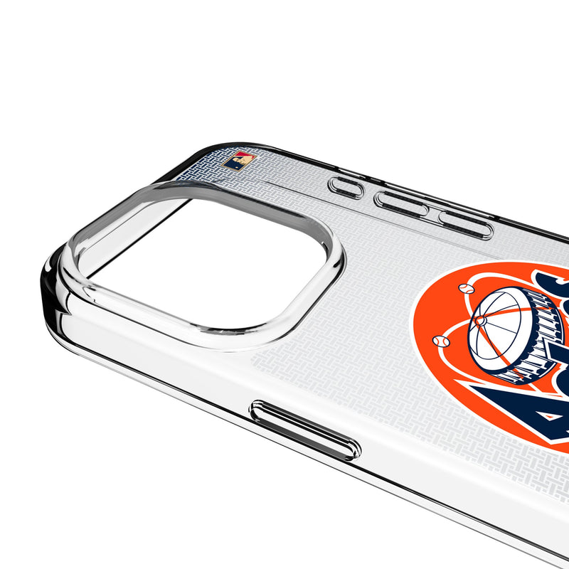 Houston Astros 1977-1993 - Cooperstown Collection Linen iPhone Clear Phone Case for Apple iPhone Detail.Jpg
