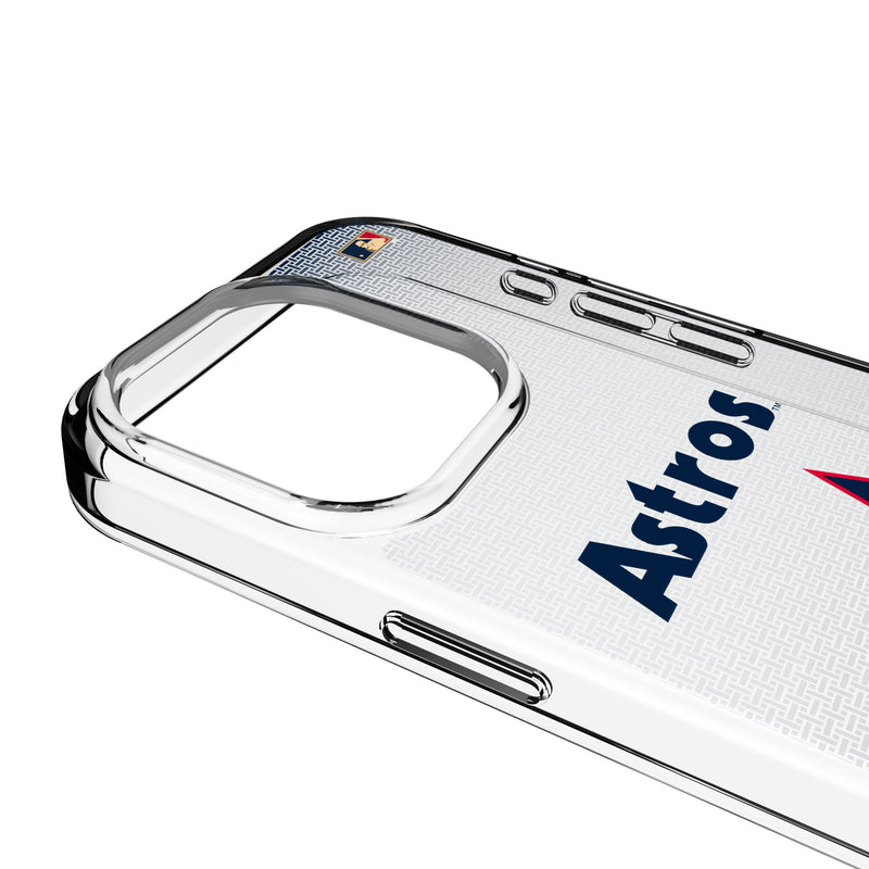 Houston Astros 1975-1981 - Cooperstown Collection Linen iPhone Clear Phone Case for Apple iPhone Detail.Jpg