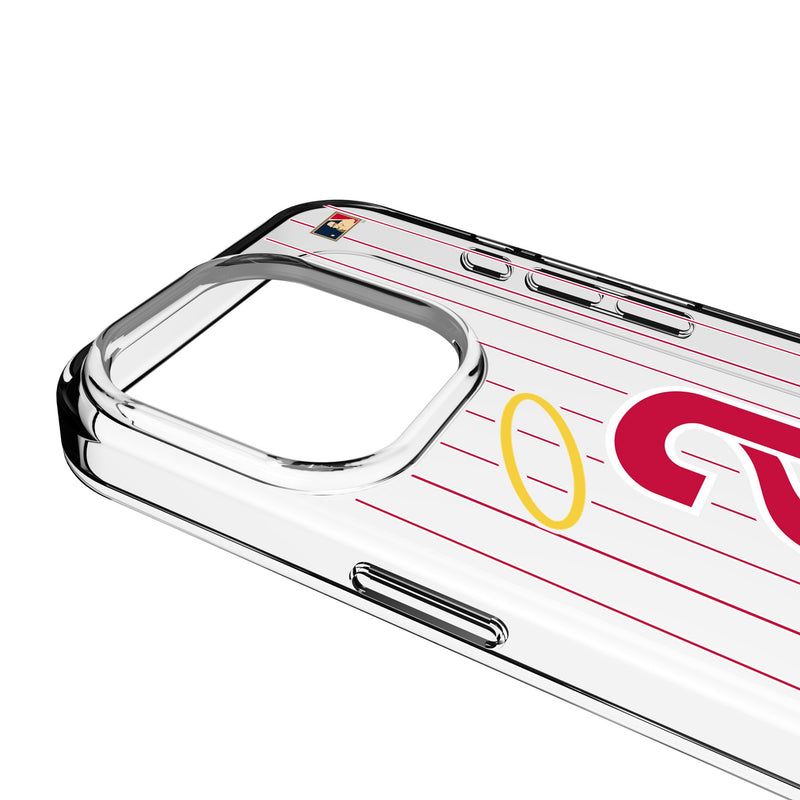 LA Angels 1971 - Cooperstown Collection Pinstripe iPhone Clear Phone Case for Apple iPhone Detail.Jpg