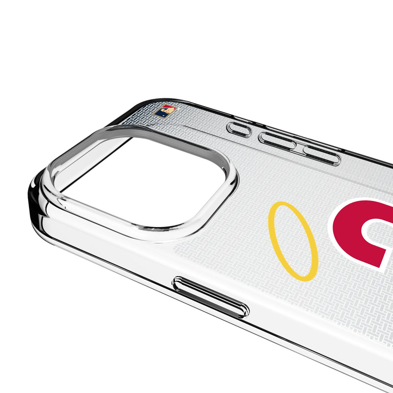 LA Angels 1971 - Cooperstown Collection Linen iPhone Clear Phone Case for Apple iPhone Detail.Jpg