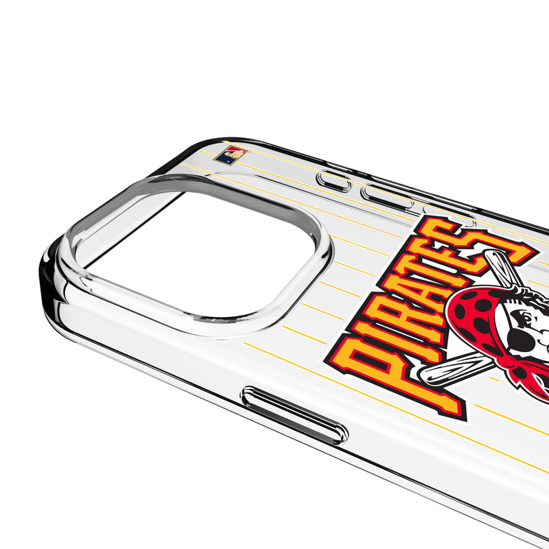 Pittsburgh Pirates 1997-2013 - Cooperstown Collection Pinstripe iPhone Clear Phone Case for Apple iPhone Detail.Jpg