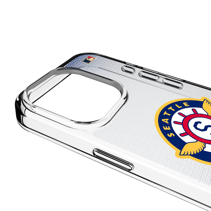 Seattle Pilots 1969 - Cooperstown Collection Linen iPhone Clear Phone Case for Apple iPhone Detail.Jpg
