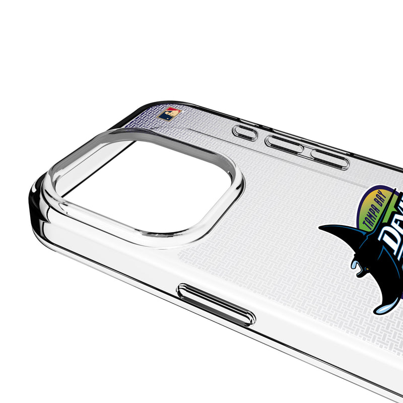 Tampa Bay 1998-2000 - Cooperstown Collection Linen iPhone Clear Phone Case for Apple iPhone Detail.Jpg
