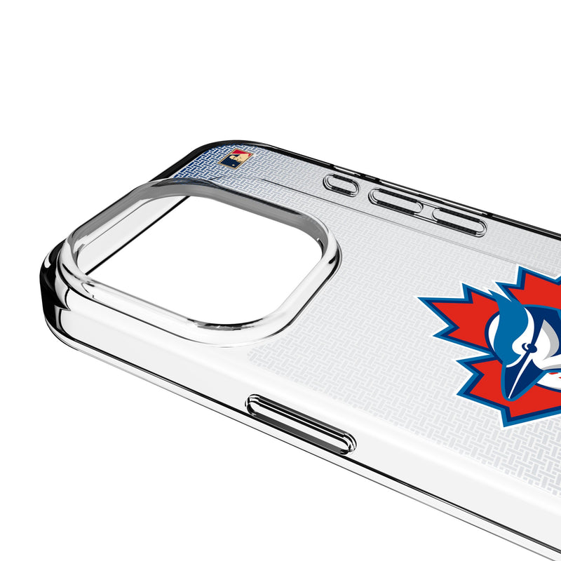 Toronto Blue Jays 1997-2002 - Cooperstown Collection Linen iPhone Clear Phone Case for Apple iPhone Detail.Jpg