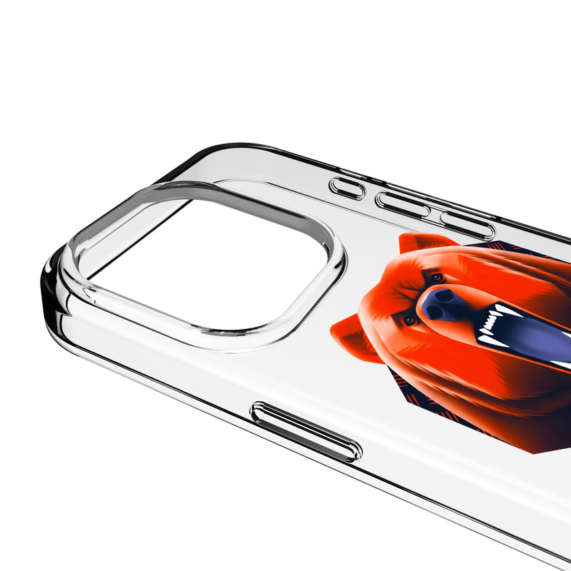 Chicago Bears 2024 Edition iPhone Clear Phone Case for Apple iPhone Detail.Jpg