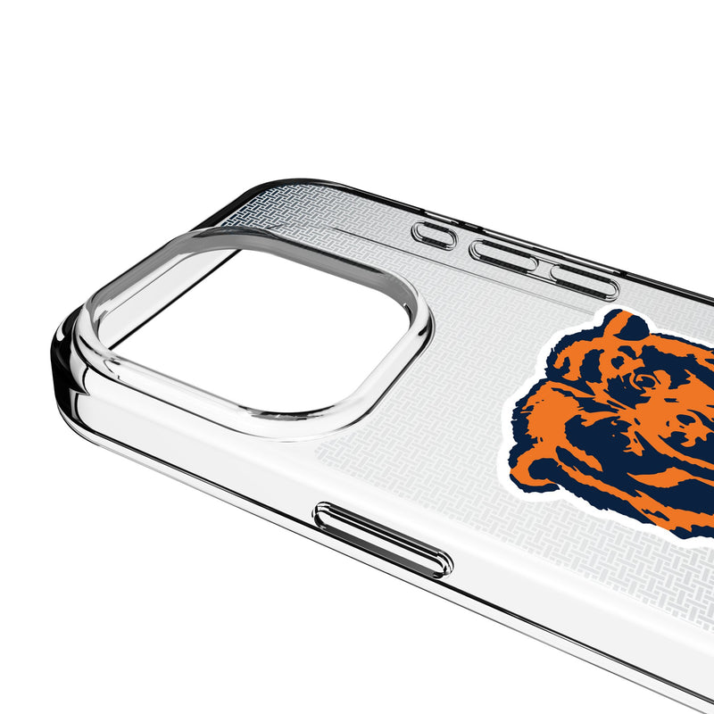 Chicago Bears 1946 Historic Collection Linen iPhone Clear Phone Case for Apple iPhone Detail.Jpg
