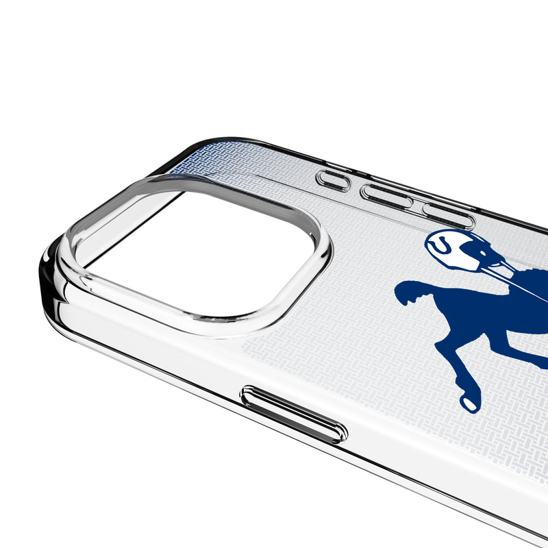 Baltimore Colts 1946 Historic Collection Linen iPhone Clear Phone Case for Apple iPhone Detail.Jpg