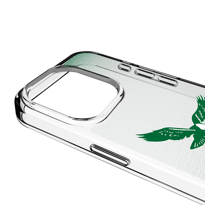 Philadelphia Eagles 1973-1995 Historic Collection Linen iPhone Clear Phone Case for Apple iPhone Detail.Jpg
