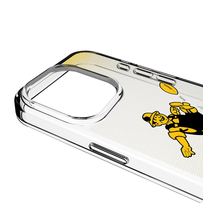 Pittsburgh Steelers 1961 Historic Collection Linen iPhone Clear Phone Case for Apple iPhone Detail.Jpg