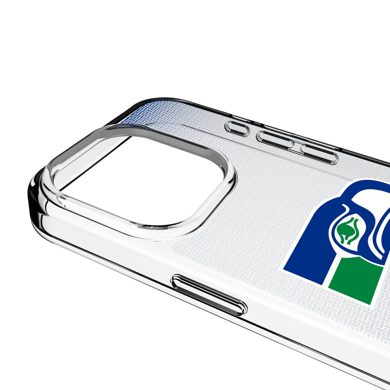 Seattle Seahawks Historic Collection Linen iPhone Clear Phone Case for Apple iPhone Detail.Jpg