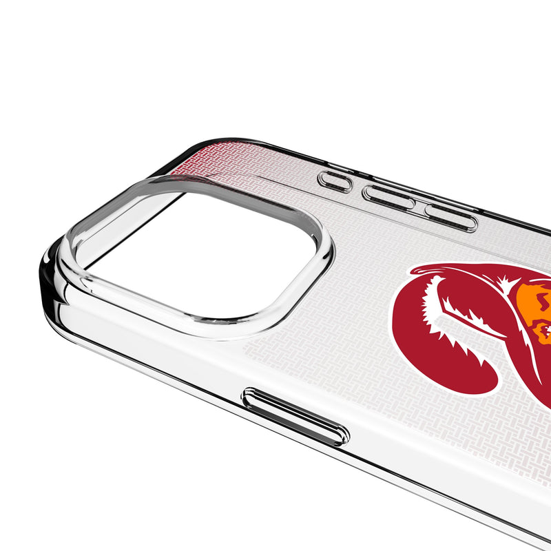 Tampa Bay Buccaneers Historic Collection Linen iPhone Clear Phone Case for Apple iPhone Detail.Jpg
