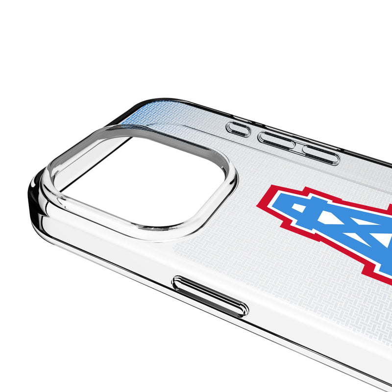 Houston Oilers Historic Collection Linen iPhone Clear Phone Case for Apple iPhone Detail.Jpg