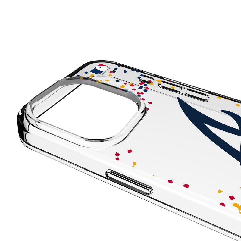 Atlanta Braves Confetti iPhone Clear Phone Case for Apple iPhone Detail.Jpg