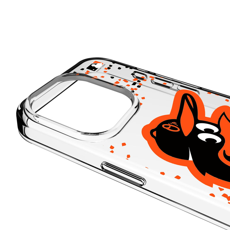 Baltimore Orioles Confetti iPhone Clear Phone Case for Apple iPhone Detail.Jpg