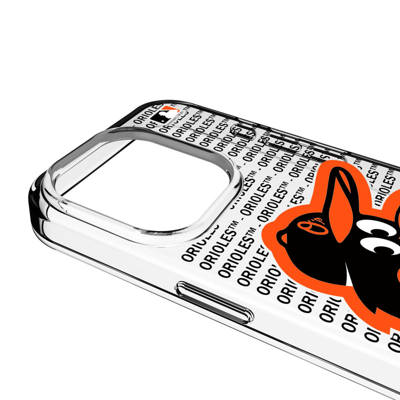 Baltimore Orioles Text Backdrop iPhone Clear Phone Case for Apple iPhone Detail.Jpg