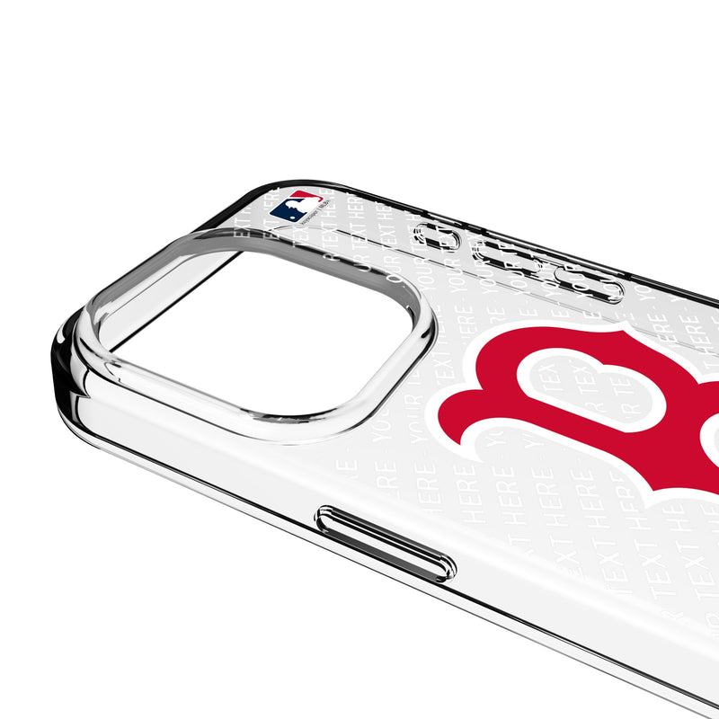 Boston Red Sox Personalized EndZone Plus iPhone Clear Phone Case for Apple iPhone Detail.Jpg