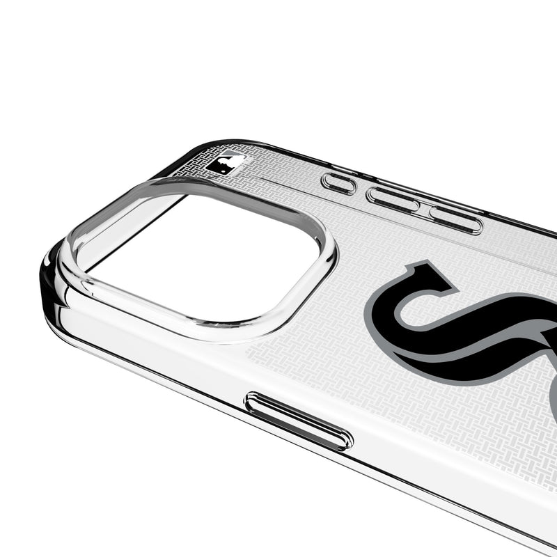 Chicago White Sox Linen iPhone Clear Phone Case for Apple iPhone Detail.Jpg