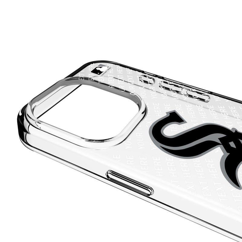 Chicago White Sox Personalized EndZone Plus iPhone Clear Phone Case for Apple iPhone Detail.Jpg