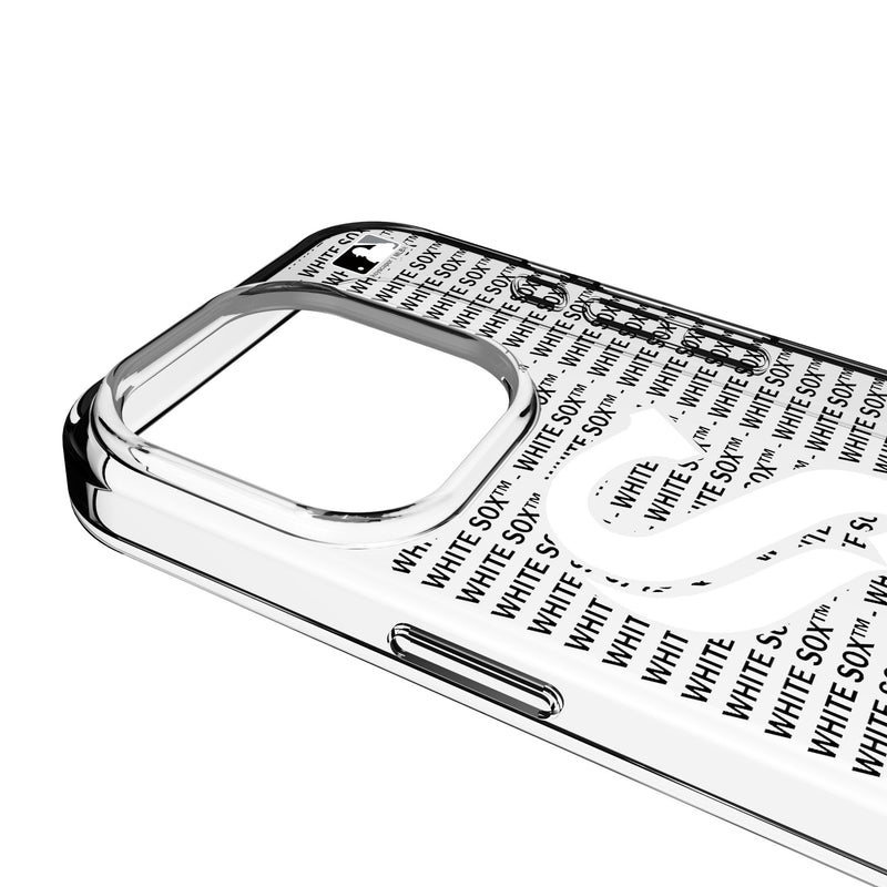 Chicago White Sox Text Backdrop iPhone Clear Phone Case for Apple iPhone Detail.Jpg