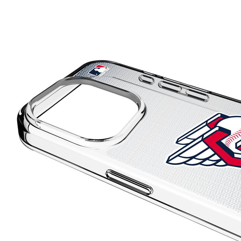 Cleveland Guardians Linen iPhone Clear Phone Case for Apple iPhone Detail.Jpg