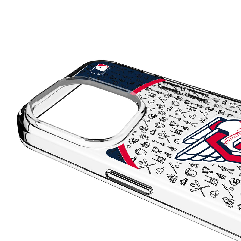 Cleveland Guardians Personalized Circle iPhone Clear Phone Case for Apple iPhone Detail.Jpg